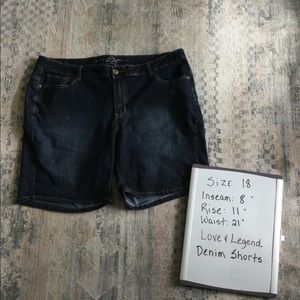 Love & Legend denim shorts